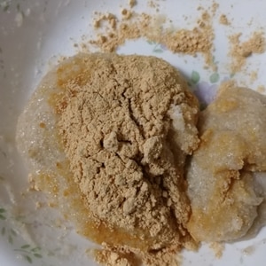 サイリウム(オオバコ)とおからで作る超簡単きな粉餅